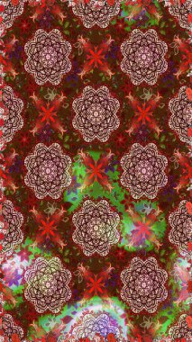 Bahar Tema Dikişsiz desen arka plan rengi. Düz çiçek öğeleri tasarım. Çiçek deseni. Raster sorunsuz güzel kumaş deseni.