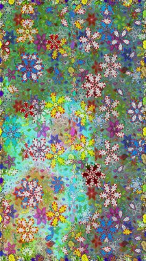 Etnik Mandala havlusu. Tebrik kartı geçmişi, boyama kitabı, arkaplan ve tekstil için kullanılabilir. Kusursuz süs izi. Sınır Kızılderili çiçekli paisley patten. Raster Henna tarzı.