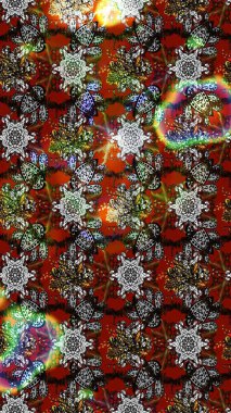 Raster illüstrasyonu. Çiçekli, yapraklı, çiçek desenli eskiz. El çizimi.