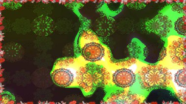 Egzotik çiçekler, gri ve yeşil renkler üzerine botanik ve parlak klasik doğa. Raster illüstrasyonu. Klasik tropikal doğal elementlerin suluboya seti.