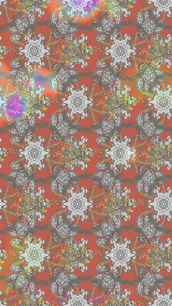 Çiçek arkaplan. Raster illüstrasyonu. Çiçek duvar kâğıdı. Renkli çizim kalıbı. Gri ve pembe renkli şirin tekstil.