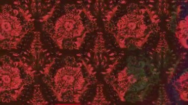 Renkli unsurlarla hareketli arka plan görüntüleri. Çiçekler. Eski model. Bayrak tarzı. Video kaydı. Şablon. Döngü. Kusursuz.. 