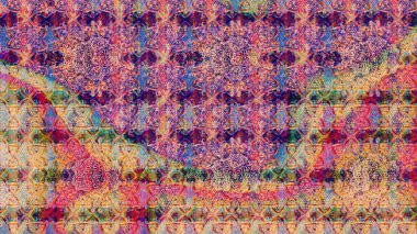 Suluboya tarzında pembe ve bej renklerde. Raster illüstrasyonu. Küçük çiçekli bahar deseni çiz.