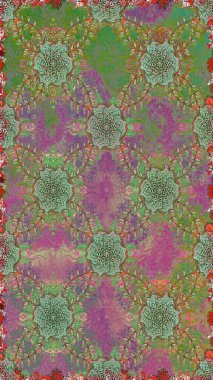 Moda baskısı. Dekorasyon ve tasarım için güzel bir desen. Eski model. Suluboya kusursuz desen. Çiçeğin suluboya çizimlerinin zarif deseni.