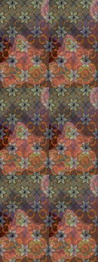 Küçük çiçekte güzel bir desen. Motley illüstrasyonu. Moda baskıları için zarif bir şablon. Küçük renkli çiçekler. Çiçekli bahar çiçekleri.