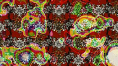 Raster illüstrasyonu. Küçük çaplı çiçeklerdeki basit şirin desenler. Tekstil veya kitap kapakları, imalat, duvar kağıtları, baskı, hediye paketi ve yapıştırma kitabı için çiçek eskiz geçmişi.