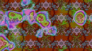 Küçük çiçekteki sevimli çiçek deseni. Raster illüstrasyonu. Modaya uygun kumaş deseni. Tony 'nin kumaş desenini çiz.