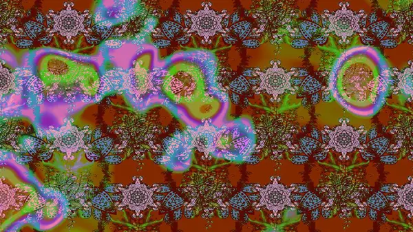 Küçük çiçekteki sevimli çiçek deseni. Raster illüstrasyonu. Modaya uygun kumaş deseni. Tony 'nin kumaş desenini çiz.