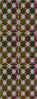 Yaprak ve çiçeklerin suluboya resimleri, kahverengi ve gri renklerde pürüzsüz desenler. Raster illüstrasyonu. Nazikçe, bahar çiçekleri kahverengi ve gri renklerde.