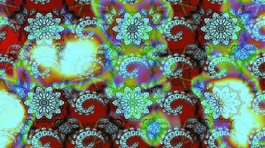 Raster illüstrasyonu. Küçük çaplı çiçeklerdeki basit şirin desenler. Tekstil veya kitap kapakları, imalat, duvar kağıtları, baskı, hediye paketi ve yapıştırma kitabı için çiçek eskiz geçmişi.