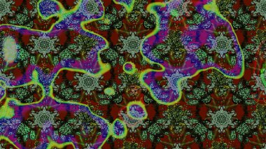 Tekstil veya kitap kapakları, imalat, duvar kağıtları, baskı, hediye paketi ve yapıştırma kitabı için çiçek eskizi geçmişi. Raster illüstrasyonu. Küçük ölçekli çiçeklerdeki basit sevimli desen.