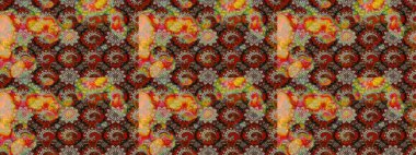 Raster illüstrasyonu. Ultraviyole kumaş deseni. Organik motif arka planı. Çizim deseni.