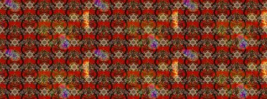 Çizgi çizimi kalıbı. Şirin çiçekler. Raster Moda kumaş deseni.