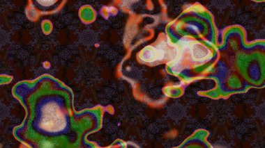 Kahverengi ve gri renkli çiçekler. Raster düz çiçek çizim deseni. Tasarım hediye paketi, tebrik kartları, posterler ve afiş tasarımı.