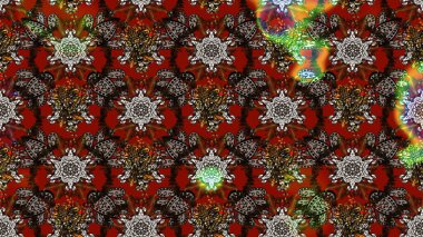 Güzel kumaş deseni. Raster illüstrasyonu. Bahar çiçekli güzel bir çiçek deseni..