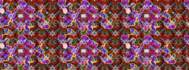 Yatak çarşafları, ceket, paket tasarımı, kumaş ve moda kavramları için tekstil baskısı. Çiçekleri, deniz kabukları, mandalaları ve suluboya efektleriyle donanma geçmişi. Çizim kalıbı etnik tasarım.