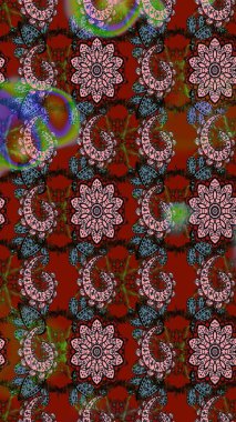 Çiçekli bahar çiçekleri. Küçük renkli çiçekler. Motley illüstrasyonu. Küçük çiçekte güzel bir desen. Moda baskıları için zarif bir şablon.