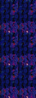 Renkli Bahar Teması eskiz kalıbı. Düz Çiçek Elementleri Tasarımı. Raster illüstrasyonundaki çiçek desenli çizim. Güzel kumaş deseni.