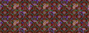 Robot resim. Küçük çiçekteki sevimli çiçek deseni. Raster illüstrasyonu.