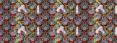 Flower eskiz arka planı. Şatafatlı bahar bahçesi dokusu. Raster illüstrasyonu. Çiçek deseni.