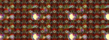 Sabıka fotoğraflarında, bebek kıyafetlerinde, duvar kâğıtlarında, paket kutularında falan kullanılabilir. Zarif, parlak ve eskiz kahverengi ve kırmızı çiçek desenli.