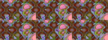 Çiçekler, dallar, bitkiler ve çiçekler. Güzel kumaş deseni. El çizimi. Raster illüstrasyonu.