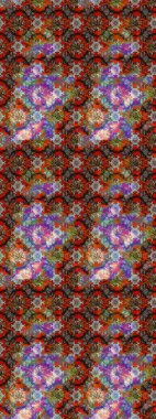 Renkli Yaz Temalı eskiz kalıbı. Kahverengi ve kırmızı renkte çiçekler. Sevimli çiçek raster deseni. Düz Çiçek Elementleri Tasarımı.