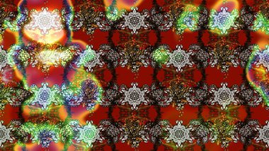 Renkli Bahar Teması eskiz kalıbı. Çiçek desenli eskiz. Kahverengi ve kırmızı renkte çiçekler. Düz Çiçek Elementleri Tasarım Raster illüstrasyonu.