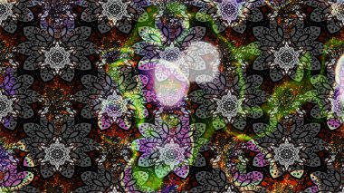 Raster Güzel kumaş deseni. Çiçek arkaplan ile soyut zarafet çizim deseni.