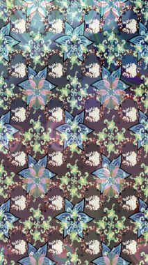 Düz Çiçek Elementleri Tasarımı. Renkli Bahar Temalı Kusursuz Arkaplan. Çiçek deseni. Raster pürüzsüz Güzel kumaş deseni.