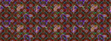 Robot resim. Küçük çiçekteki sevimli çiçek deseni. Raster illüstrasyonu.