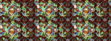 Çizgi çizimi kalıbı. Raster Moda kumaş deseni. Şirin çiçekler..