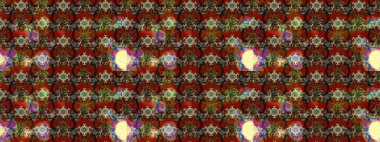 Sabıka fotoğraflarında, bebek kıyafetlerinde, duvar kâğıtlarında, paket kutularında falan kullanılabilir. Zarif, parlak ve eskiz kahverengi ve kırmızı çiçek desenli.