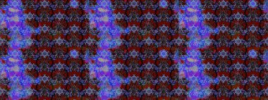 Raster Çiçek İllüstrasyonu güzel tekstil. Mor ve mavi renkte etnik çiçeklerle süslenmiş zarif bir eskiz..