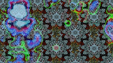 Mavi ve siyah renkte çiçekler. Hediye ambalaj kağıdı, tebrik kartları, posterler ve pankart tasarımı. Raster düz çiçek çizim deseni.