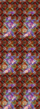 Renkli Yaz Temalı eskiz kalıbı. Kahverengi ve kırmızı renkte çiçekler. Sevimli çiçek raster deseni. Düz Çiçek Elementleri Tasarımı.