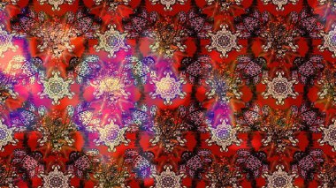 Tekstil veya kitap kapakları, imalat, duvar kağıtları, baskı, hediye paketi ve yapıştırma kitabı için çiçek eskizi geçmişi. Raster illüstrasyonu. Küçük ölçekli çiçeklerdeki basit sevimli desen.