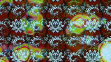 Moda baskıları için zarif bir şablon. Modern çiçek arkaplanı. Tarafsız ve kahverengi renklerde yaprakları ve parlak çiçekleri olan harika bir çiçek deseni. Halk stili.