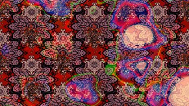 Suluboya etkisi. Raster deseni. Botanik çizim kalıbı. Organik elementler.