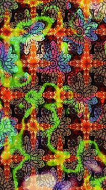 Siyah ve kahverengi renkler üzerine çiçek desenli eskiz, el yapımı papatyalar, papatyalar. Tekrarlayan çiçek arkaplanı, zarif siyah ve kahverengi çiçek duvar kağıdı.