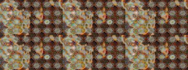 Raster düz çiçek çizim deseni. Kahverengi ve gri renkli çiçekler. Tasarım hediye paketi, tebrik kartları, posterler ve afiş tasarımı.