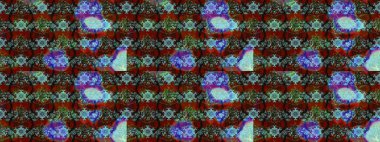 Raster suluboya çiçek deseni, narin çiçekler, mavi ve kahverengi çiçekler, tebrik kartı şablonu. Raster Güzel kumaş deseni.