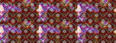 Raster. Kahverengi ve kırmızı renkte güzel çiçekli eskiz deseni, suluboya çiçek deseni, duvar kağıdı, kart veya kumaş için fayanslı.