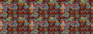 Çiçekli yaz çiçekleri. Küçük renkli çiçekler. Motley illüstrasyonu. Robot resim. Küçük çiçekte güzel bir desen. Moda baskıları için zarif bir şablon.