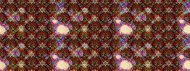 Hediye ambalaj kağıdı, tebrik kartları, posterler ve pankart tasarımı. Kahverengi ve kırmızı renkte çiçekler. Raster düz çiçek çizim deseni.