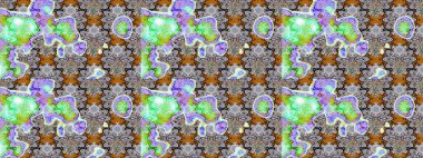 Düz Çiçek Elementleri Tasarım Raster illüstrasyonu. Renkli Bahar Teması eskiz kalıbı. Gri ve nötr renkte çiçekler. Çiçek eskiz kalıbı geçmişi.