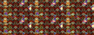 Düz Çiçek Elementleri Tasarımı. Raster. Renkli Bahar Teması çizim şablonu.