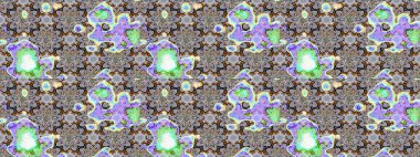 Raster Henna dövme stili. Tekstil, tebrik kartı, boyama kitabı, telefon kılıfı baskısı için kullanılabilir. Etnik Mandala süsü. Hint çiçekli desenli şal desenli..