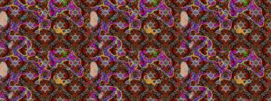 Nazik, narin çiçek arkaplanı. Kahverengi ve kırmızı renkte çiçekler. Raster çiçek desenli ve çiçekli..