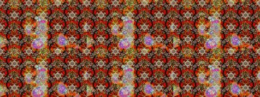 Colour Spring Theme sketch pattern Background. Raster illustration. Flat Flower Elements Design. Elegant Flowers Bouquet Watercolor on a brown and beige colors.